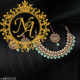 Naitikaarts Latest Choker Design Traditional Stylish Fancy Pearl Necklace Jewellery Set for Women NA-76-MINT