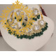 Naitikaarts Latest Choker Design Traditional Stylish Fancy Pearl Necklace Jewellery Set for Women NA-317-GREEN