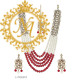 Naitikaarts Latest Long Necklace with Drop Earrings Traditional Ethnic Jewellery Set for Women and Girls. NA-01-RED