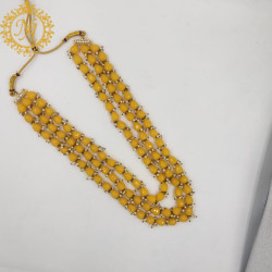 Naitikaarts Latest Necklace Traditional Ethnic Jewellery Set for Women and Girls. NA-329-YOLLEL