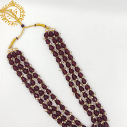 Naitikaarts Latest Necklace Traditional Ethnic Jewellery Set for Women and Girls. NA-329-MARRON