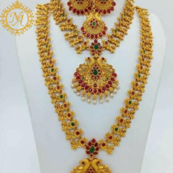Naitikaarts Latest Necklace Traditional Ethnic Jewellery Set for Women and Girls NA-191
