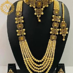 Naitikaarts Latest Necklace Traditional Ethnic Jewellery Set for Women and Girls NA-326-lct
