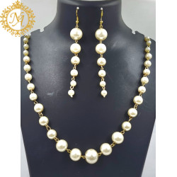 Naitikaarts Latest Necklace Traditional Ethnic Jewellery Set for Women and Girls NA-336