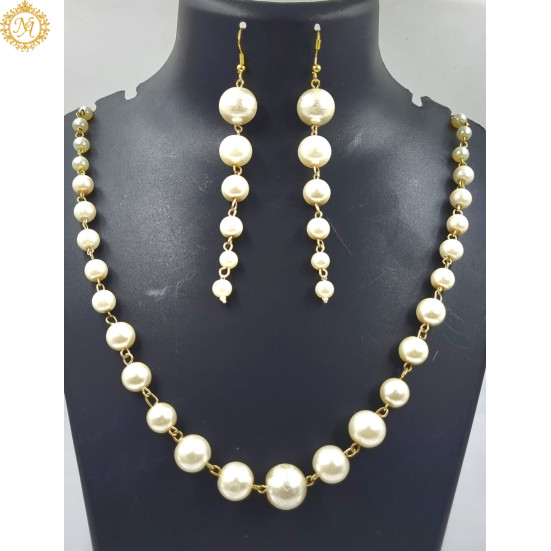 Naitikaarts Latest Necklace Traditional Ethnic Jewellery Set for Women and Girls NA-336