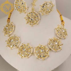 Naitikaarts Latest Choker Design Traditional Stylish Fancy Pearl Necklace Jewellery Set for Women NA-311-W