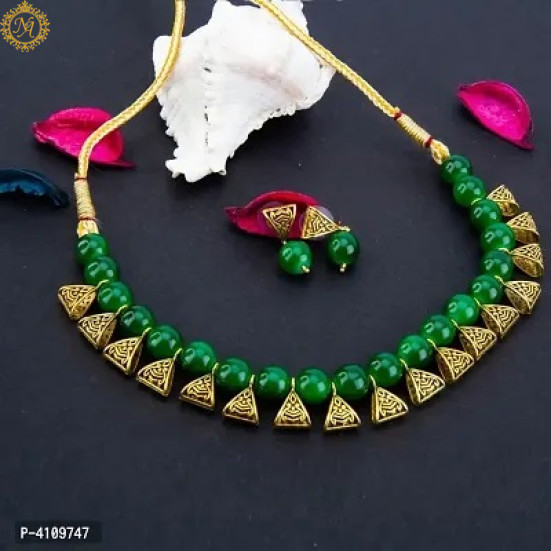 Naitikaarts Latest Choker Design Traditional Stylish Fancy Pearl Necklace Jewellery Set for Women NA-326-W Naitikaarts Latest Choker Design Traditional Stylish Fancy Pearl Necklace Jewellery Set for Women NA-326-W