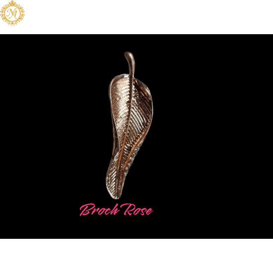 Naitikaarts Elegant Artificial Flower Rhinestone Brooch Pin Brooch Wedding Brooch (Rose Gold) Naitikaarts Elegant Artificial Flower Rhinestone Brooch Pin Brooch Wedding Brooch (Rose Gold)