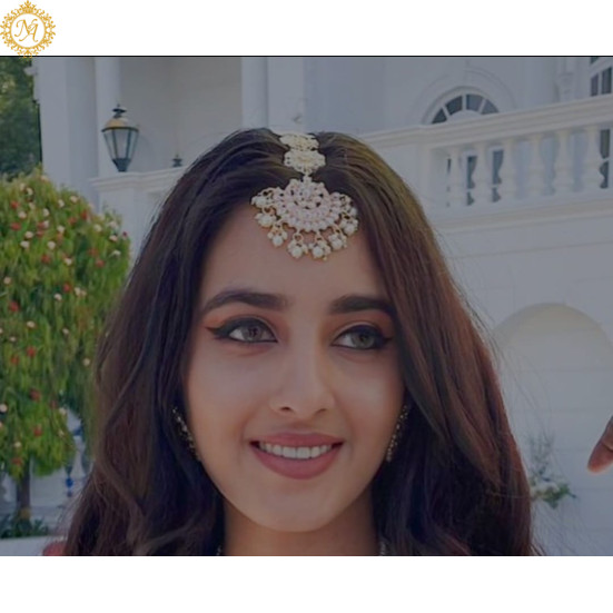 Naitikaarts Latest Flower Design Kundan Maangtikka for Women and Girls